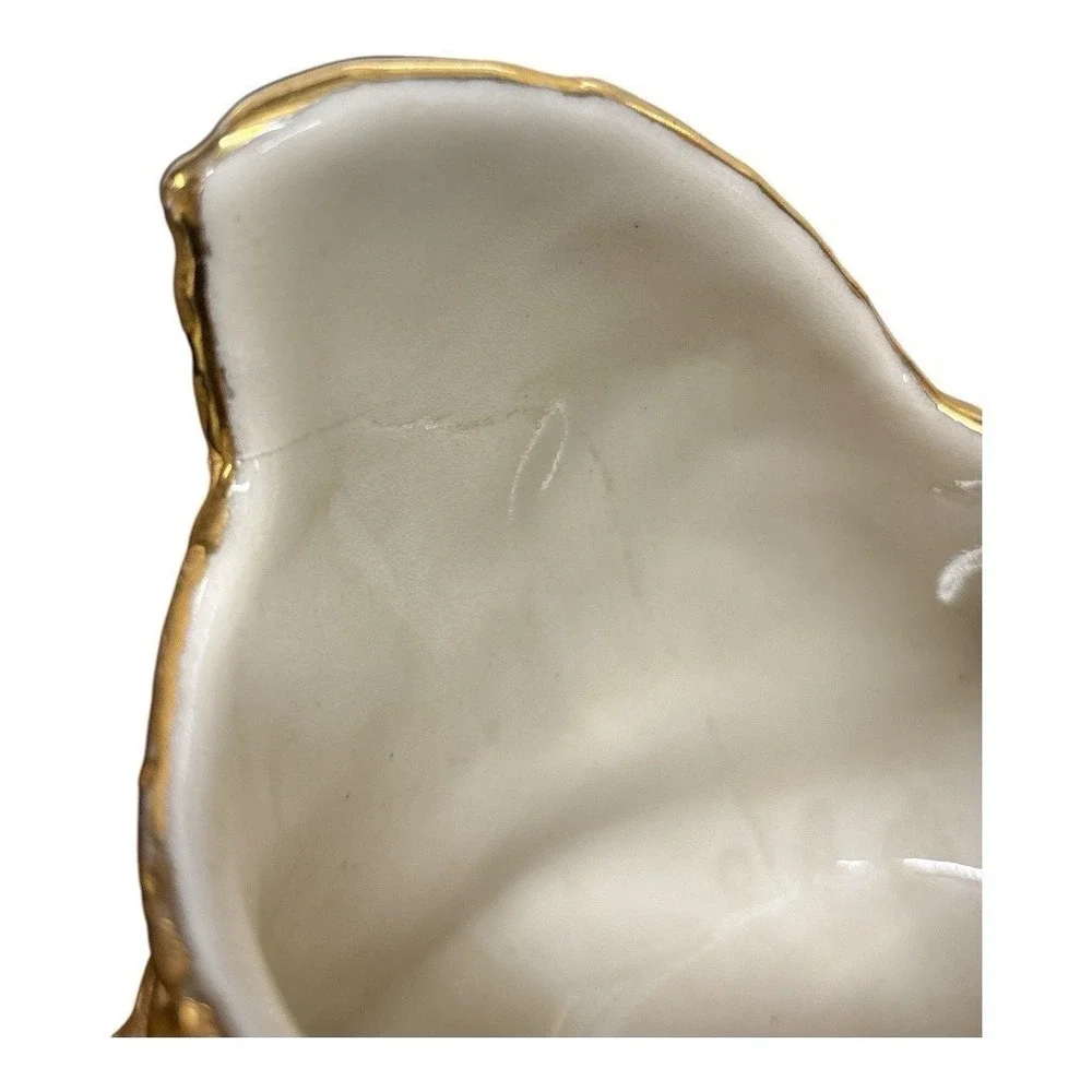 Vintage Swan Weeping Bright Gold 22k USA‎ Made Set of 3 Hand Decorated